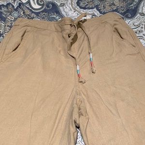 J Crew linen crops, small